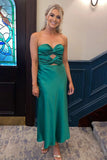Sweetheart Green Knotted Tea Length HZ0307