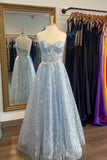 Sequin Strapless Sweetheart A-line Prom HZ0307