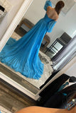 Sweetheart Red Chiffon Pleated A-line Long Prom HZ0307