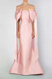 Baby Pink Mermaid Satin Long Prom Party HZ0307