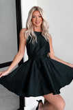 Black A-Line Homecoming Dresses Short Party Dress, HZ0307