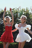 Classic A-Line Chiffon Homecoming Dress Short Birthday Dress, HZ0307