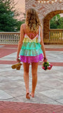 Colorful Sequin Homecoming Dresses Sleeveless Mini Party HZ0307