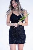 Cute Lace Tight Homecoming Dresses Tie Up Back Graduation Dress, HZ0307