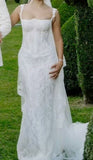 Elegant White Lace Mermaid Bridal Dresses Beach Forest Wedding HZ0307