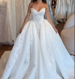 Elegant Lace Wedding Ball Gown Sweetheart Bridal HZ0307