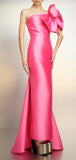 Pink Bow Shoulder Sheath Long Party HZ0307