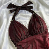 Glitter Black Red Chiffon Prom Dresses Senior Evening Party HZ0307