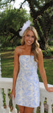 Hot Selling Floral Print Short Homecoming Dresses, HZ0307