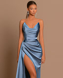 Green Prom Dresses, Satin Party Dress, Bodycon Sexy Prom Dress With HZ0307