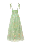 Charming Embroidery Floral Prom Dress Sweetheart Tulle Party HZ0307