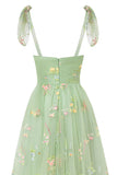 Charming Embroidery Floral Prom Dress Sweetheart Tulle Party HZ0307