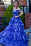 Luxury Lace Ruffles Prom Dress With HZ0307