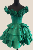 Off The Shoulder A-Line Homecoming Dresses, HZ0307