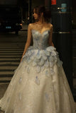 Fairy Princess Strapless Floral Party Dresses A-Line Dance Prom Ball HZ0307