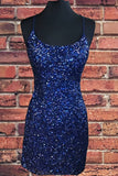 Red Sequin Tight Homecoming Dress Lace Up Back Short Party Dress, HZ0307