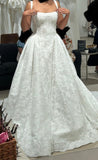 Romantic White Lace Wedding Dresses A-line Spring Bridal HZ0307