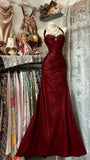 Royal Blue Mermaid Prom Dresses Vintage Beaded Evening Party HZ0307