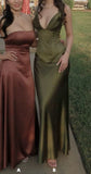 Simple Prom Dresses, Satin Party Dress, Bodycon Senior School Event HZ0307