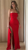 Simple Prom Dresses, Strapless Bodycon Party HZ0307