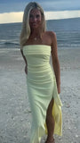 Simple Prom Dresses, Strapless Bodycon Party HZ0307