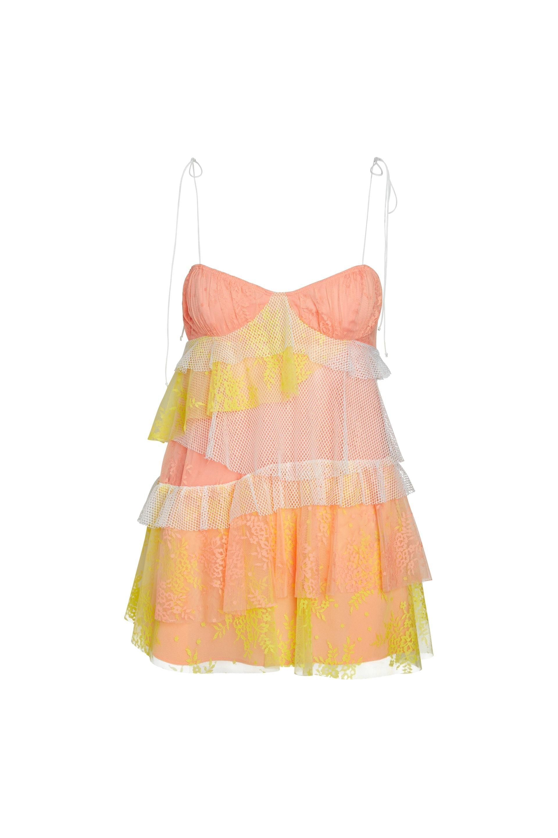 Chiffon Lace Homecoming Dress - Spaghetti Strap Mini Prom HZ0307