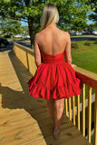 Strapless A-Line Bowknot Homecoming Dresses, HZ0307