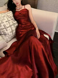 Stunning Mermaid Ruffle Prom Dress Birthday Party Dresses For HZ0307
