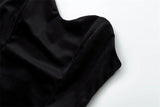 Sweetheart Black Velvet Homecoming Dresses Sexy Mini Party Dress, HZ0307