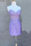 Sweetheart Lace Beaded Homecoming Dresses Tight Bodycon Graduation Dress, HZ0307