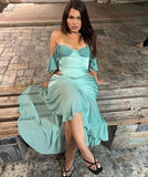 Two Pieces Ruffle Chiffon Homecoming Prom HZ0307
