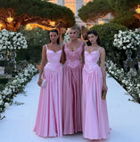 Vintage Pink Appliques Prom Dresses A-Line Party Bridesmaid HZ0307