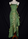 Vintage Spaghetti Straps Party Dress, High Low Evening Prom HZ0307