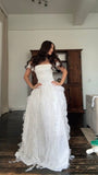 Vintage White Lace Wedding Gown Off The Shoulder Bridal HZ0307