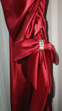 Vintage Women Dresses Halter Red Long Prom Dresses V-Neck Sexy Party HZ0307