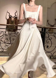 Vintage Ivory Chiffon Prom Dress - Classic Evening HZ0307