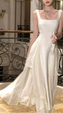 Vintage Ivory Chiffon Prom Dress - Classic Evening HZ0307