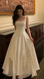 Vintage Ivory Chiffon Prom Dress - Classic Evening HZ0307