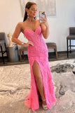 Sweetheart Appliques Beaded Mermaid Long Evening Prom HZ0307