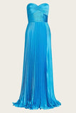 Twist Lavender Pleated A-line Prom HZ0307
