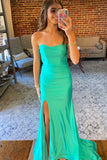 Strapless Blue Fitted Long Party HZ0307